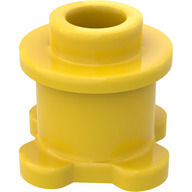 Lego kulatá kostka s květinovým okrajem, žlutá (4141197)